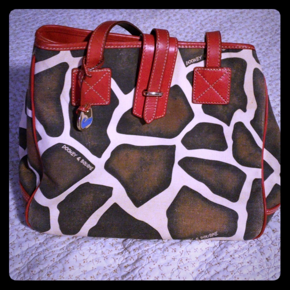 Dooney & Bourke giraffe print purse